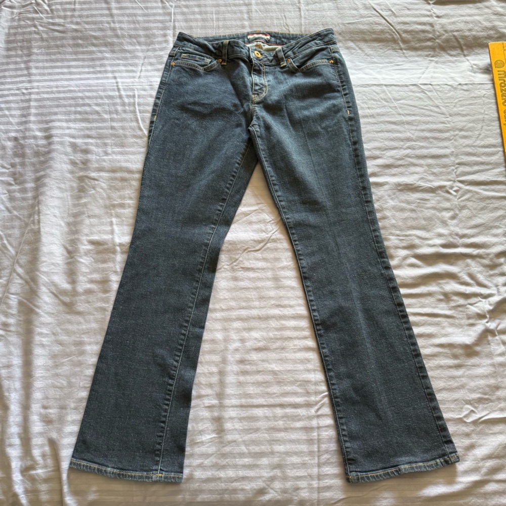 Tommy Hilfiger Women’s Jeans 8S Bootcut Blue Denim Y2K Stretch Mid Rise 28x29 - Picture 2 of 11